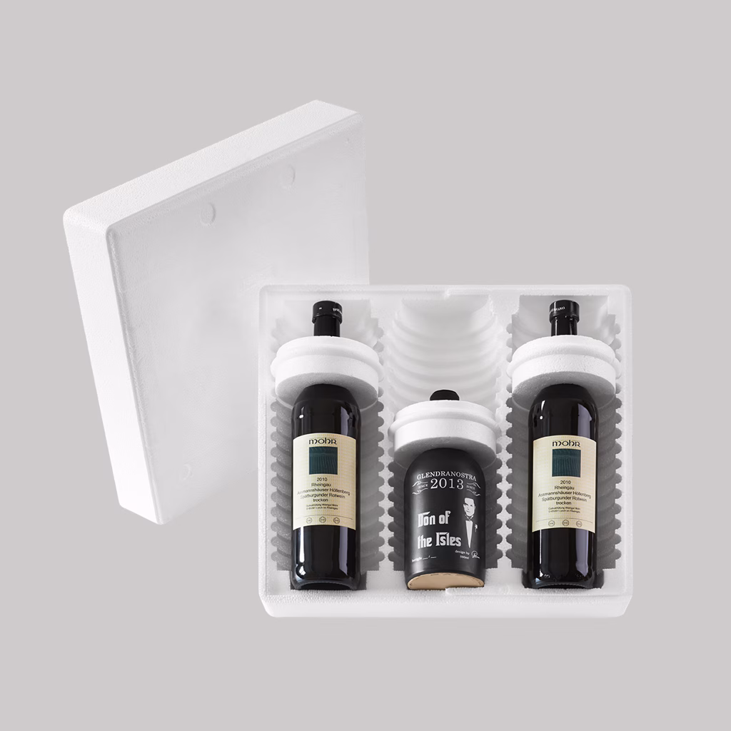 3er-Vario-Flaschenverpackung für unterschiedliche Flaschenformen